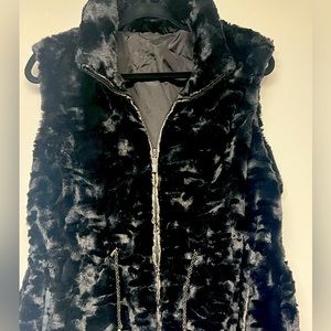 Faux Fur black Vest
